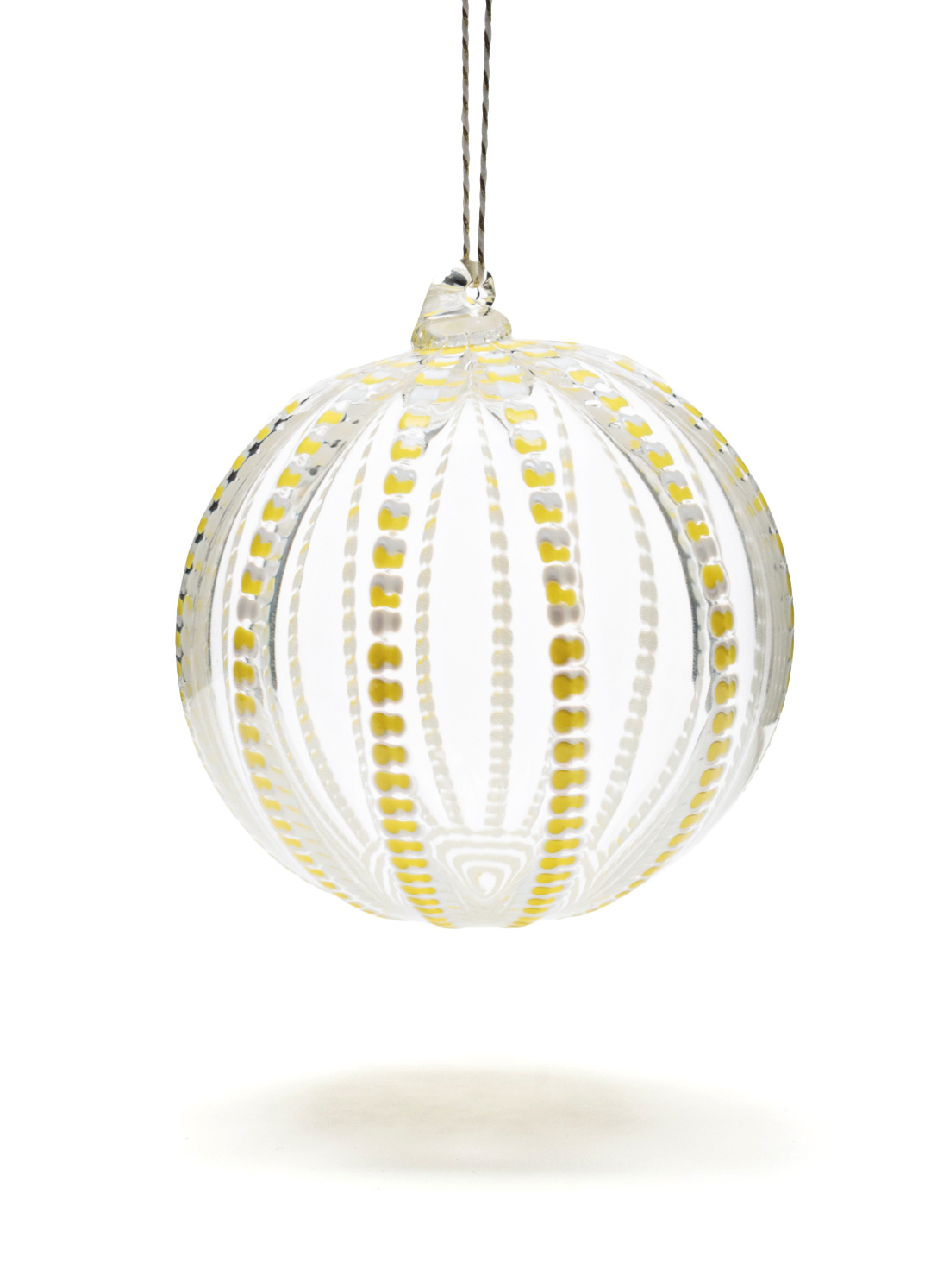 Holiday Ornament Yellow Vetri